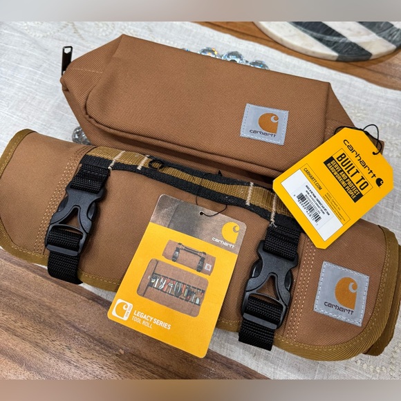 CARHARTT TRAVEL CASE MAKE-UP TOOL STORAGE BAG BUNDLE BRAND NEW NWT 100%AUTHENTIC